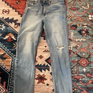 GAP Light Blue Distressed Cigarette High Rise size 10